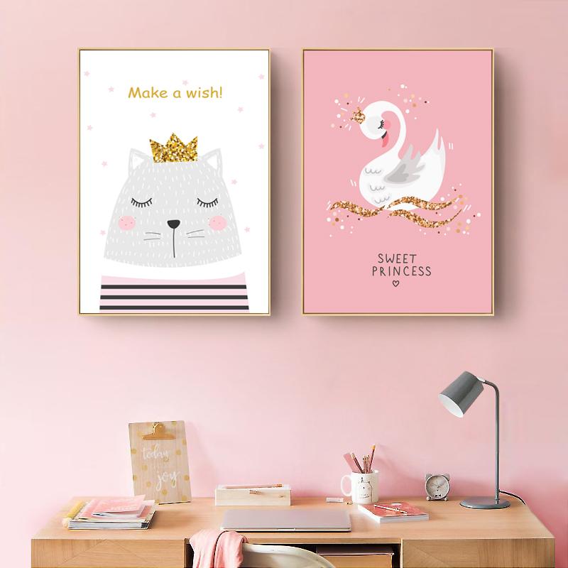 Nordic Decoration Sheets Picture Wall Art Poster Children's Canvases Room Paintings For Nursery Decorative Prints Wall Posters No Frame