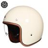 Lightweight Vintage Motorcycle Helmet With Visor Motorbike Riding 3/4 Open Half Helmet Retro Casco Moto 3C & Dot