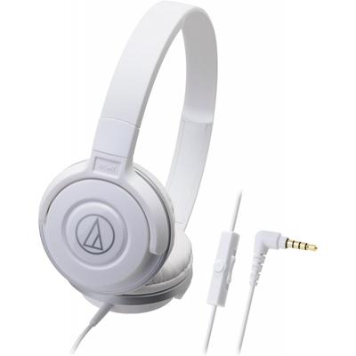 Audio Technica Ath S100is Wh HeadphOnes Portable On Ear HeadphOnes For Wired smartphOnes Street mOnitoring White White With Mic Remote