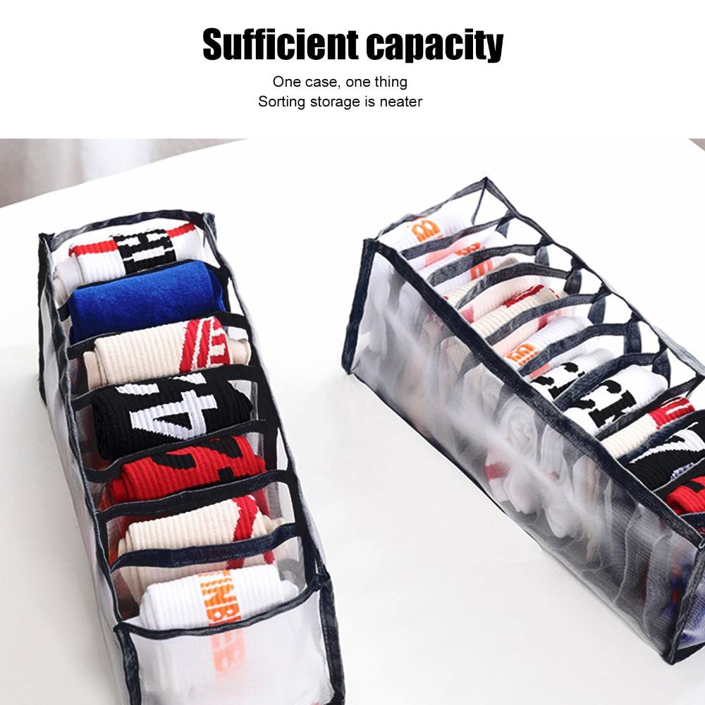 Space Saver Mesh Bras Storage Box 11 Compartments Underwear Storage Box For Underwear