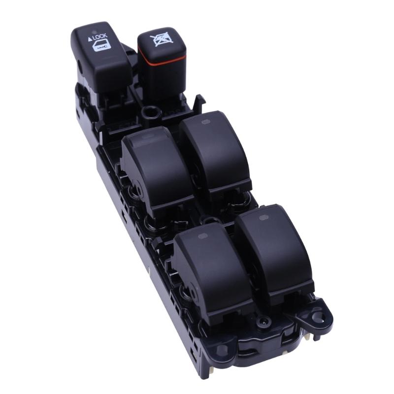 Driver Door Button Assembly 840400P010 Replacement Panel for 2001-2007 Models, Black ABS Window Control Housing for Repair Service