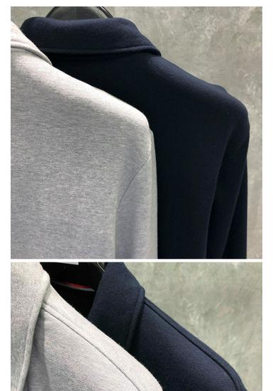 TIME BREATHE Classic Unisex Hoodie Jacket with Zipper and Lapel Design