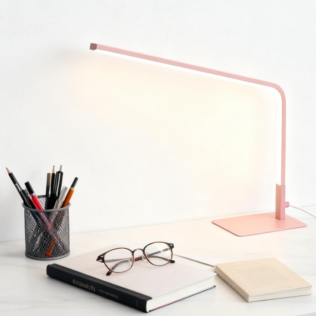 USB powered LED reading desk lamp with eye protection design, adjustable brightness and color change, suitable for home office a