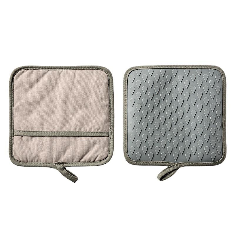 Water Drops Microwave Oven Insulated Gloves Kitchen Baking Cotton Thick Hand Clip Hand Tray