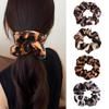 New Leopard Print Large Scrunchie Hair Tie High-End Ponytail Large Hair Flower Elastic Hair Band Elegant Hair Accessory