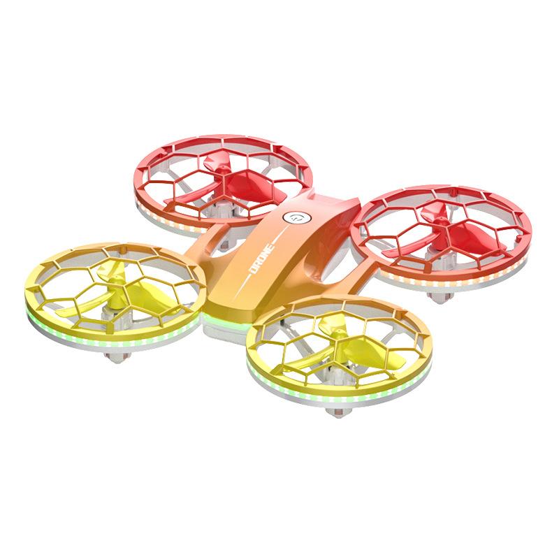 Colorful Lighting Stunt Unmanned Aerial Vehicle Fixed Height Fall-resistant Entry 2.4G Remote Control Aircraft Teaching Toys