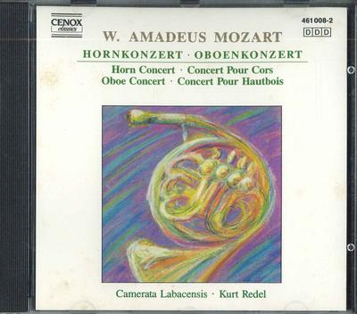 CD MOZART - Horn Concerto Oboe CONCERT 4610082 CENOX Europe Klasické Použité
