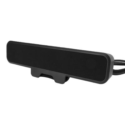 Acogedor 10W Clip-On Computer Speakers, USB A To USB C Wired Stereo Speaker Bar for Desktop PCs, with Volume Control and Mit Buttons