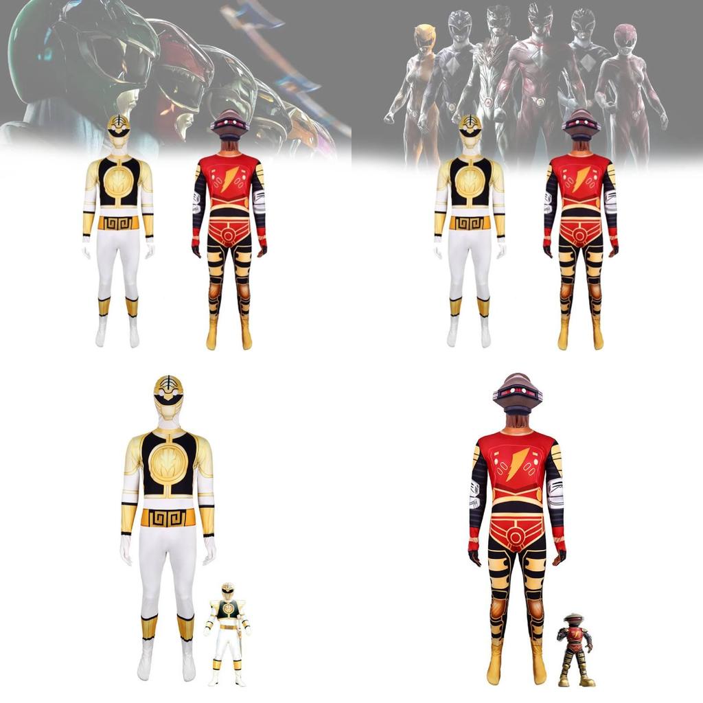 Mighty Morphin Power Rangers Dinosaur Cosplay Suit For Kids Halloween Costume Party