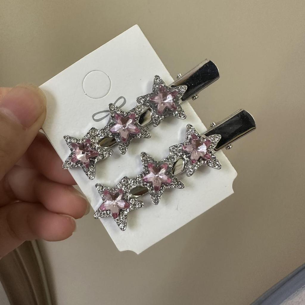 Luxury Rhinestone Star Hair Clip - Sparkling Diamond-Studded Duckbill Hairpin