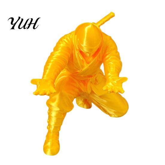 Office Desk Accessory Ninja Pen Holder Desktop Decoration Kneeling Pencil Cool 3D Printed Stand Gift for Teens Boys Adults Luminous