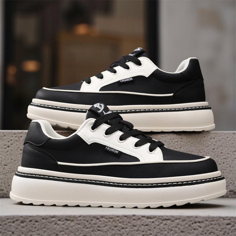 

Men s Casual Skateboarding Outdoor Hiking Fashionable and Versatile Anti Slip Men s Outdoor Travel Shoes 44 чёрный