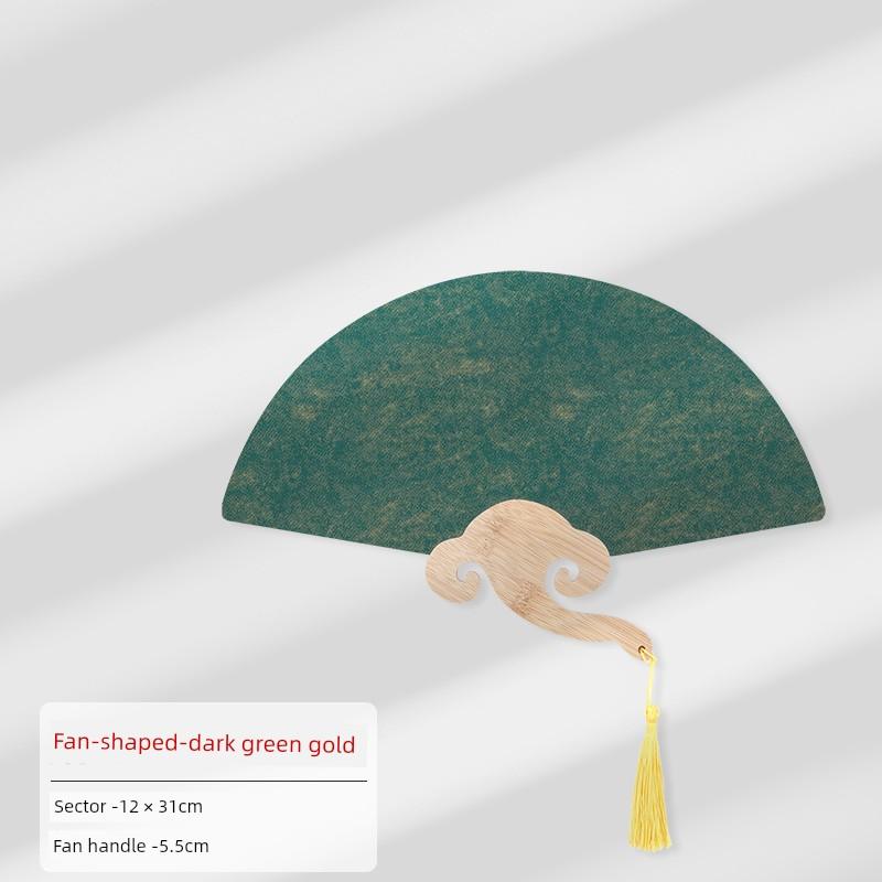 Thickened Xuan Paper Fan Surface Circular Fan Double-Sided Blank Paper Fan Painting Heart Card Paper DIY Kids Handmade Fan Painting Brush