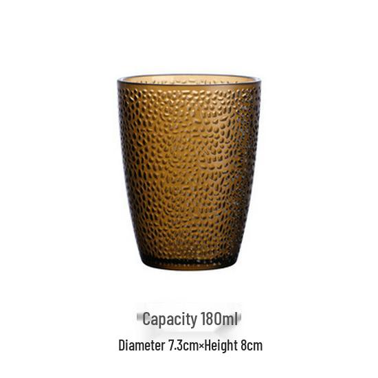 Colored Acrylic Water Cup: Transparent, Heat-Resistant, Drop-Resistant—Perfect for Mouthwash, Juice, Tea, or Beer.