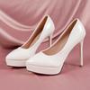 Spring New Commuter Pointed Toe Nude Color Sexy Stiletto Heel Women's High Heels