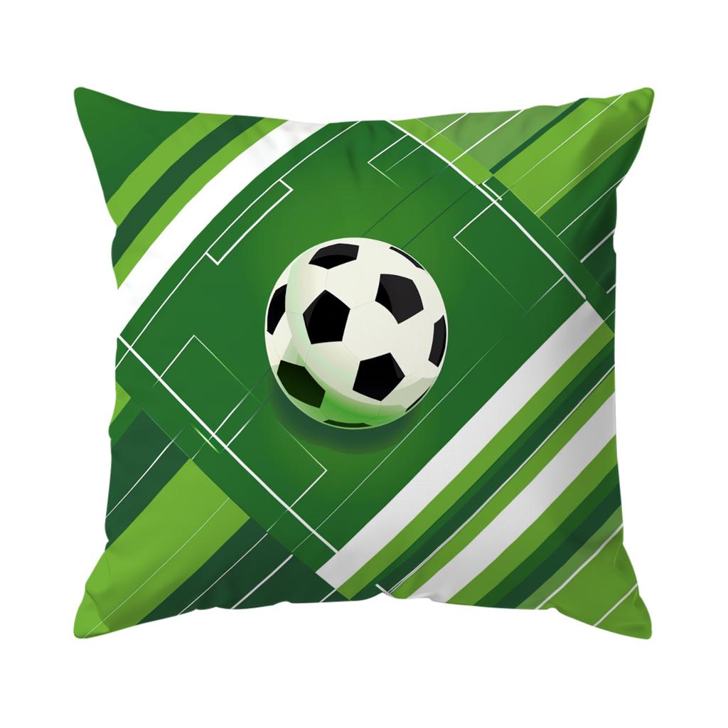 Pcs Football Illustration Singlesided Printed Pillowcase Cushion Coversuitable For Living Roombedroomcar Decoration
