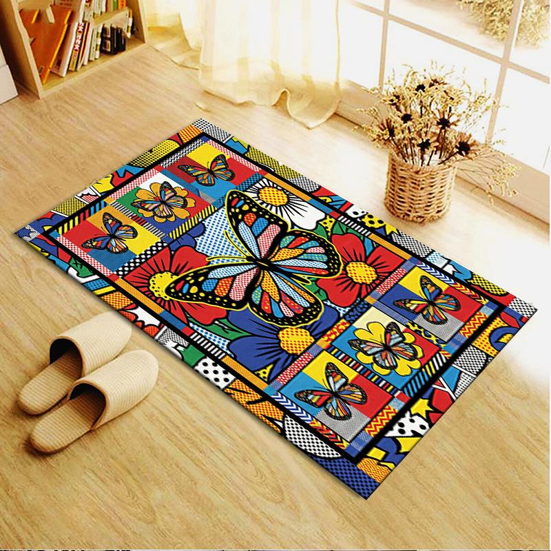 2025 New Modern Butterfly Carpet Rug for Living Room Bedroom Home Sofa Decoration,Kids play Non-slip Floor Mat73