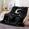 Moon Cats Flannel Blanket Throw Blanket Soft Warm Sofa Bed Camping Car home Decor Unique Christmas Gift C930108
