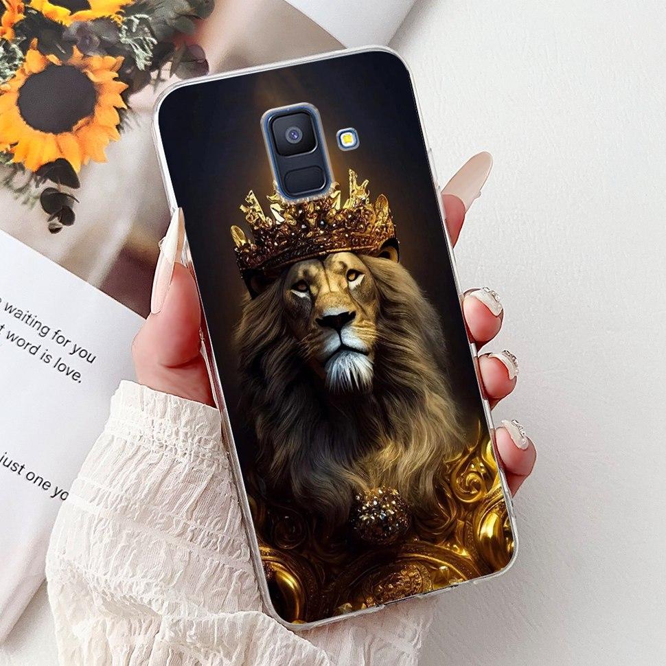 For Samsung Galaxy A6 2018 Case Luxury Painted Cover Soft Silicone Phone Case For Samsung A 6 A6 GalaxyA6 2018 Back Cover Coque