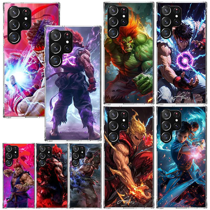 Game S-Street F-FighterS Phone Case For Samsung Galaxy S26 S25 Edge S24 FE S23 S22 Ultra S21 Plus S20 + Art Fundas Back Cover Ga