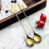 Cuchara de Café con Forma de Gato Linda de Acero Inoxidable 304 Cuchara para Remover Cucharilla Vajilla de Cocina Adecuada para Postre Snack Helado