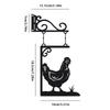 1pc Vintage Rooster Door Sign, Metal Farmhouse Decor, Hanging Wall Decoration for Porch, Garden, Patio