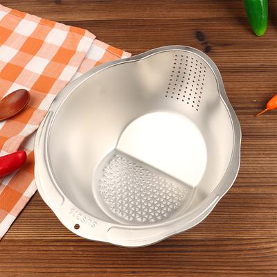 Rice Washer Strainer Bowl 316 Stainless Steel Rice Washing Bowl Rice Sieve Colander Fruit And Vegetable Strainer Kitchen Tools