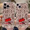 Phone Case: 2D flat suitable for iPhone 18 17 16 15 14 13 Pro, transparent four corner protective case, cartoon characters, Christmas and Halloween gi