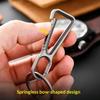 Titanium Alloy Mini Keychain Buckle Multi-Functional Lightweight Durable Pendant for Camping Hiking Travel