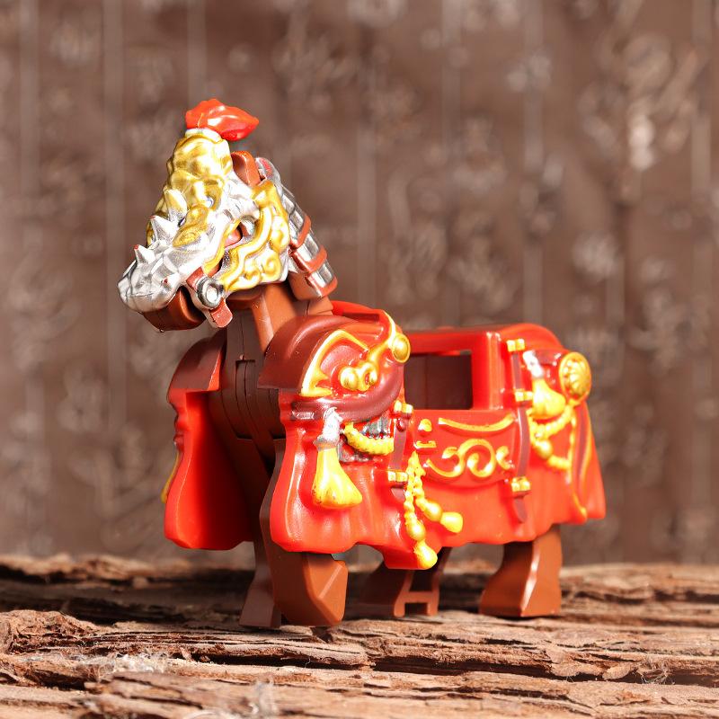 Animals Figures Zoo Elephant Model Assemble Building Blocks Kits Toys For Children Wild Animal Kids Gifts