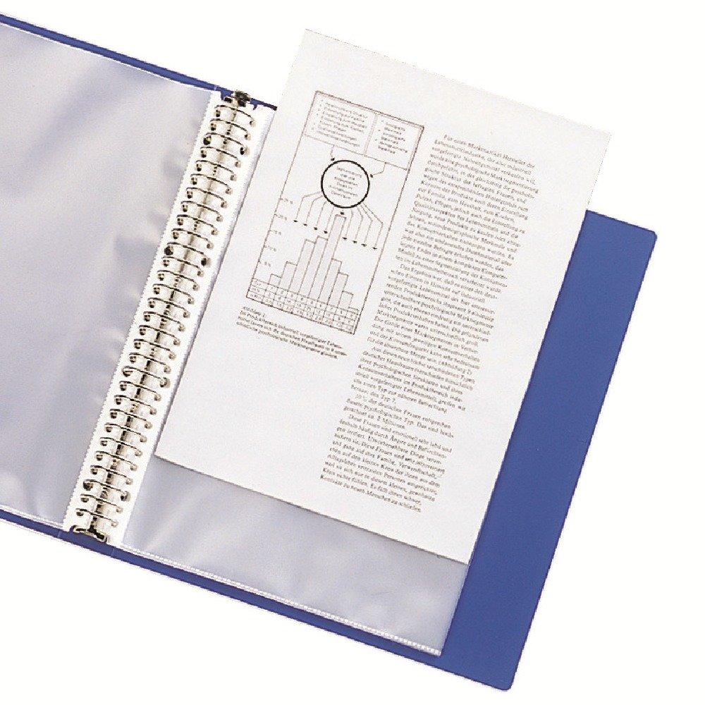 LIHIT LAB File Clear 30 35 314 x 275 x 50 Book, Replaceable, A4, holes, pockets, Blue, mm, G3803-8