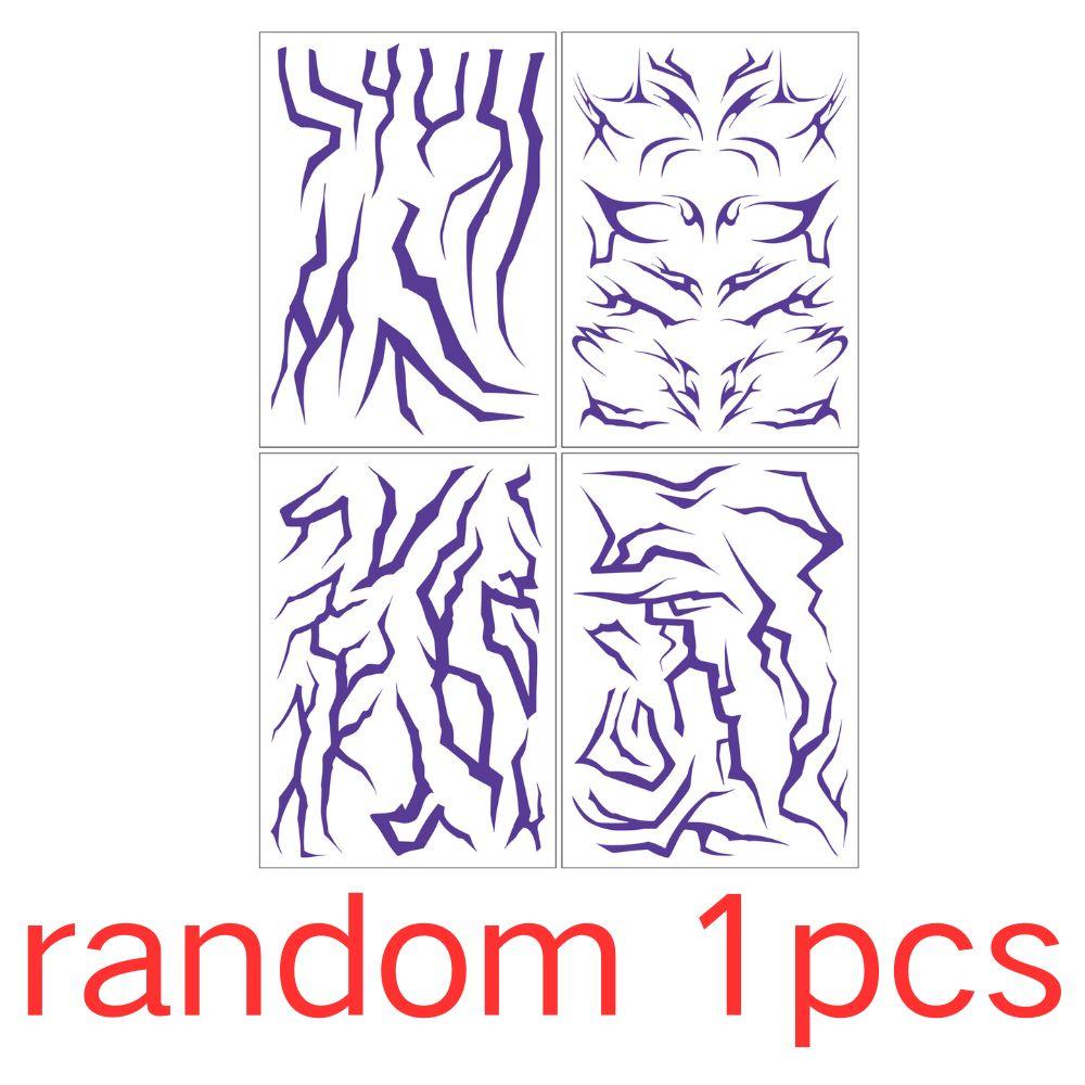 4 Stück KPop Dämonenjäger Temporäres Tattoo Set Rumi& Jinu Muster | Geburtstagsparty HUNTR/Xi Saja Jungen Haloween Cosplay Rumi Tattoos