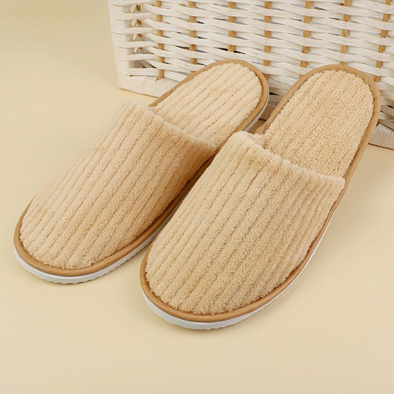 5 Paare/los Mix Farben Männer Frauen Einweg Hotel Hausschuhe Baumwolle Rutschen Home Reise SPA Slipper Gastfreundschaft Günstige Schuhe 28-29cm khaki