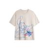 Collaborazione Li Ning X Disney Serie Stitch Maglia a Maniche Corte Sportiva Casual Girocollo Stampata Uomo T-Shirt Grigio Mica ATSU157-5