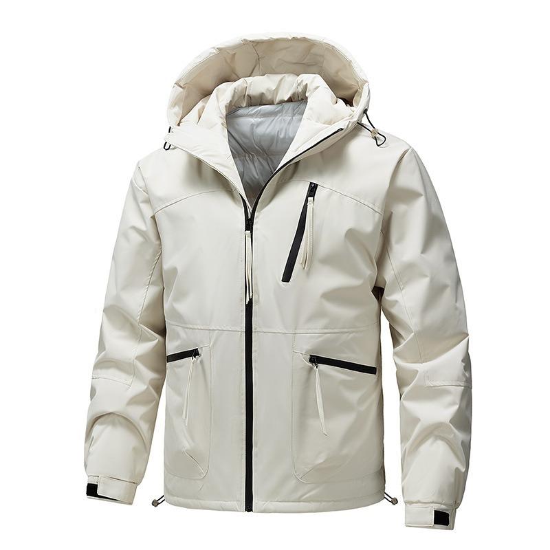 Fashion cotton-padded clothes High street trend casual handsome loose version thickened warm hooded cotton clothes