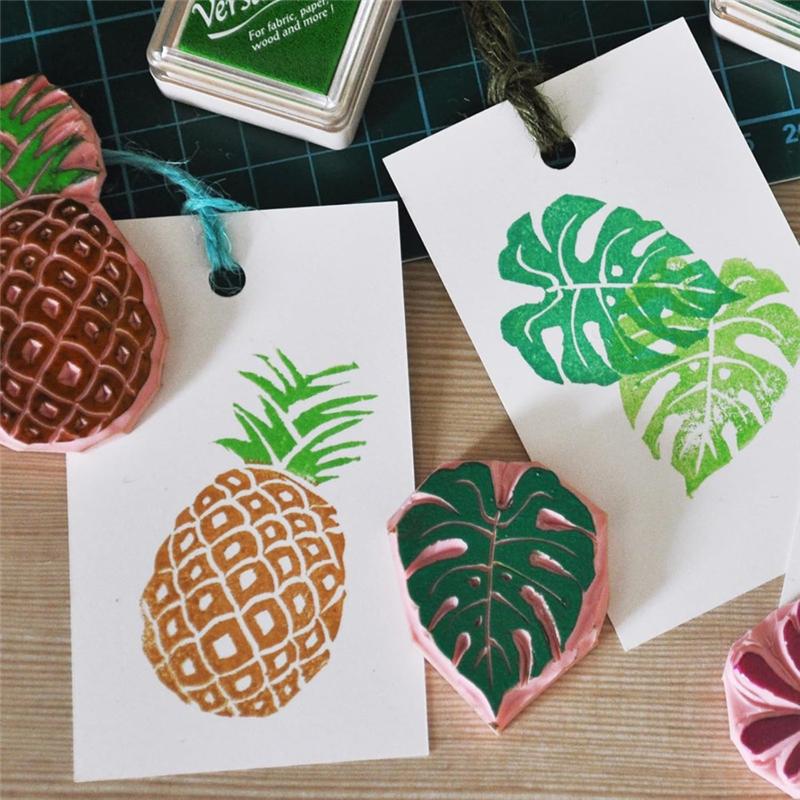 Good-14PCS Rubber Stamp Carving Kit With Linoleum Block Carving Tools For Printmaking,Stamp Making Kit Block Printing Kit
