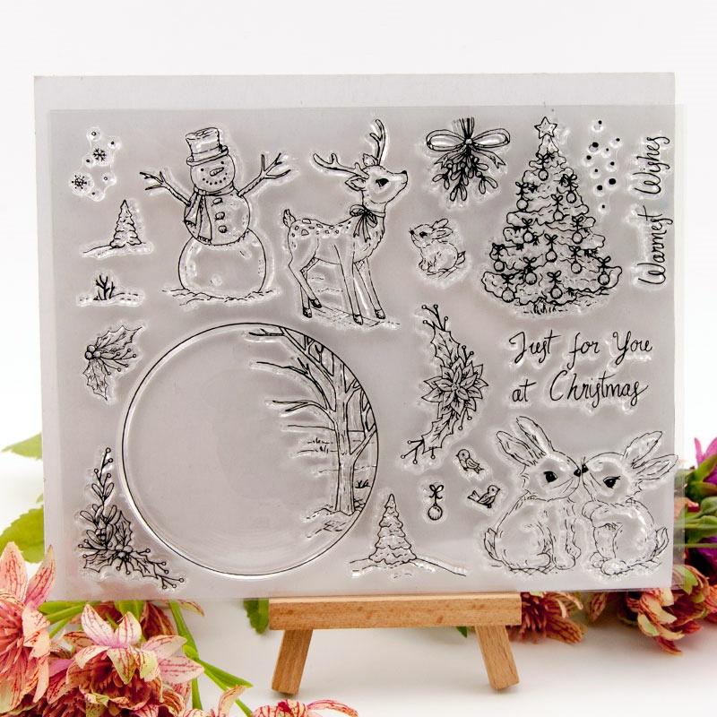 Christmas Wishes Clear Stamp For DIY Scrapbooking, Card Making, Paper Crafts - Reusable & Flexible Design