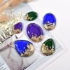 Faceted Oval Gem Shape Silicone Mold Waterdrop Pendants Epoxy Resin Mould for DIY Earring Necklace Keychain Pendant Crafts