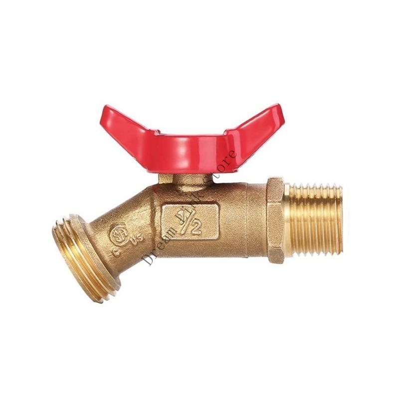 

Q1FD легкая установка Латунный кран для шланга Надежные краны для шлангов для потребностей наружного полива красный