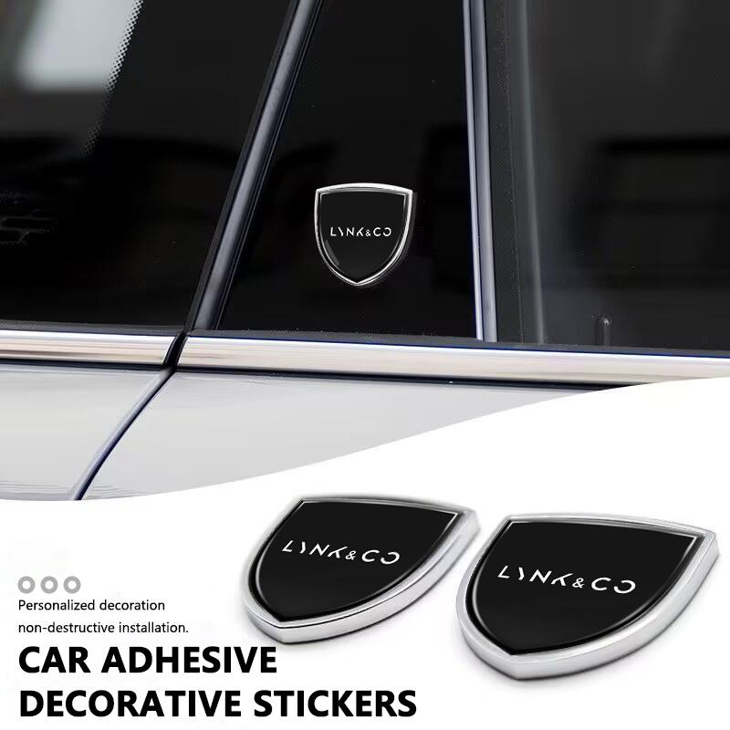 Car Badge Body Side Metal Emblem Modified Sticker Styling For LYNK&CO EM-P 01 05 03 09 02 04 06 07 08 PHEV MHEV