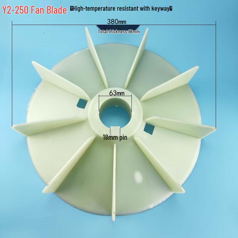 Plastic Cooling Fan Blade for 220V/380V Electric Motor and Booster Pump