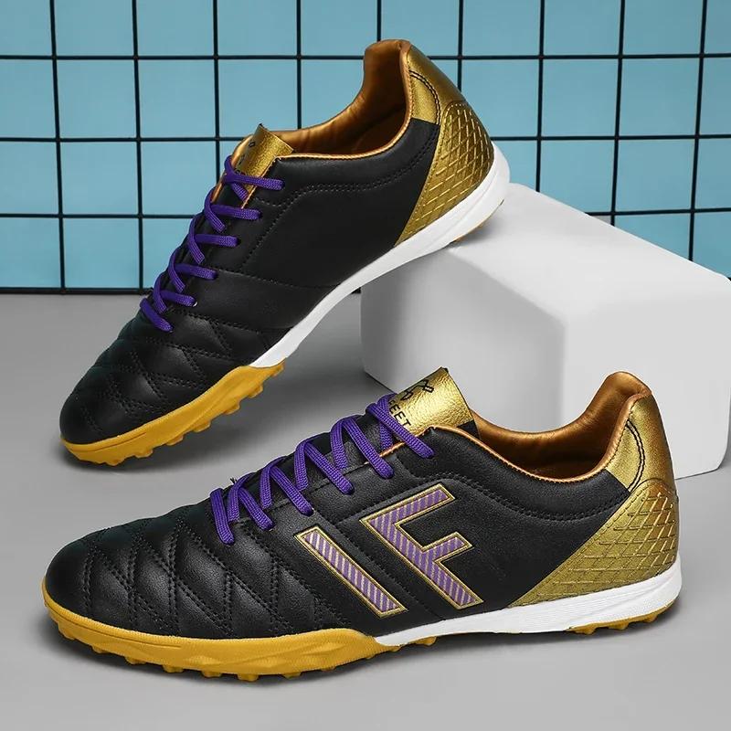 New Men Football Boots Non-Slip Soccer Shoes FG/TF High-quality Sneakers Futsal Hot-selling Indoor Cleats Mid-top Match