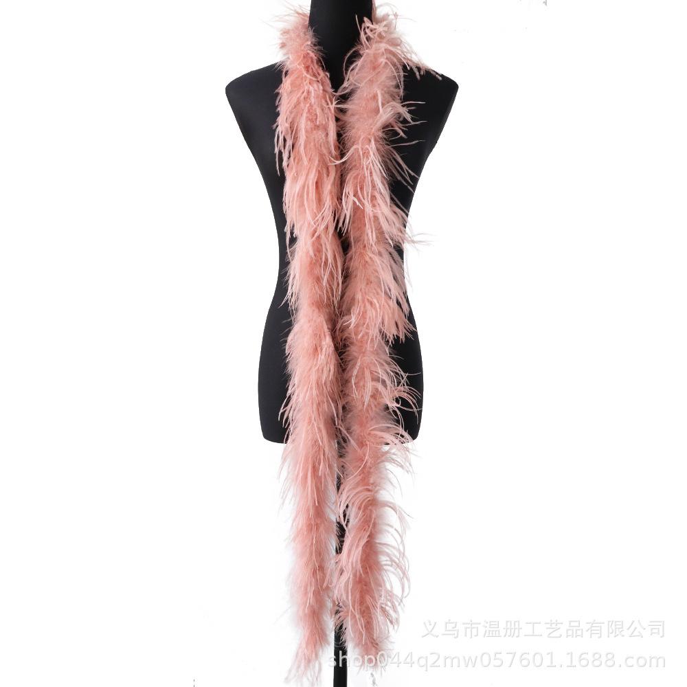 South African Ostrich Hair Top Performance Dress Raw Material Feather Top Diy Hat Scarf Down 2 Meters