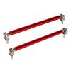 2 Pcs Bumper Lip Diffuser Rod 15cm Stretchable Stainless Steel Splitter Support Tie Pull Bar Red