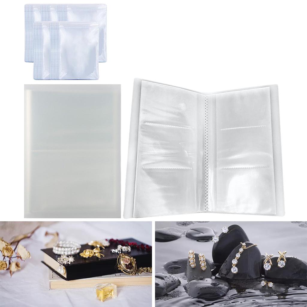 Transparent Jewelry Earring Organizer Storage Book Portable Travel Jewelry