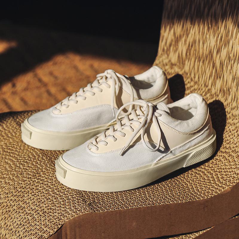 Guochao Same Men'S Shoes Niche Design Vulcanized Canvas Shoes Men'S Low-Top Breathable Student Versatile Sports Shoes