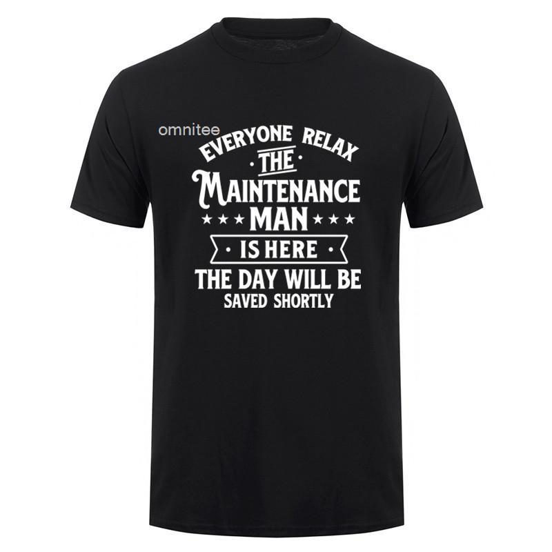 Funny Maintenance Worker T Shirts Unisex Streetwear Short Sleeve Unisex Maintenance Technician Tshirt Tees HJ073