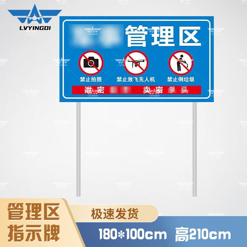 Green Camp Military Area Warning Sign