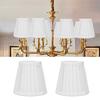 2PCS White/Yellow/Red Small Lamp Shade Clip On Design Pleated Fabric Lampshade  Wall Lamp
