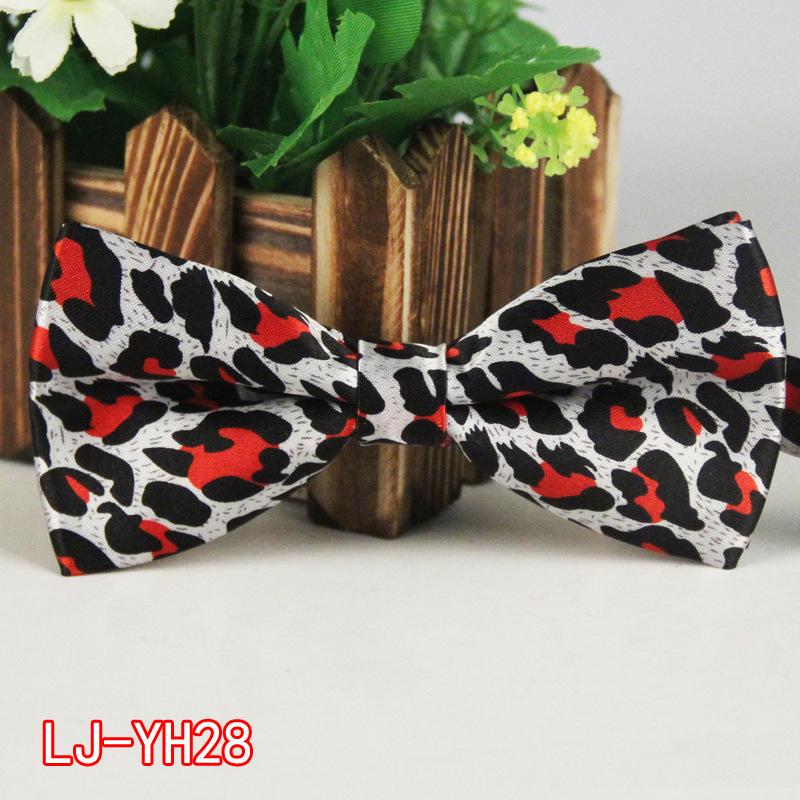 Męska poliestrowa jedwabna mucha z kreskówkowym nadrukiem na wesela i wydarzenia